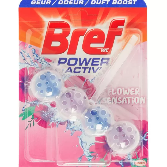 Bref Schoonmaakmiddelen> Power Activ' Toiletblok Flower Sensation