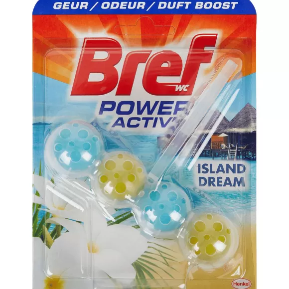 Bref Schoonmaakmiddelen> Power Activ' Toiletblok Island Dream