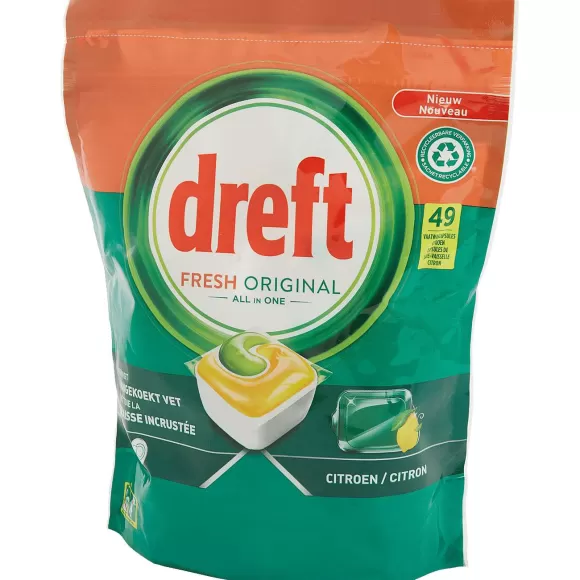 Dreft Afwas- & Wasmiddelen> All-In-1 Vaatwastabletten Fresh Original