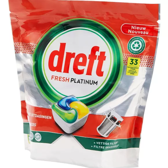 Dreft Afwas- & Wasmiddelen> Fresh Platinum Vaatwastabletten Original