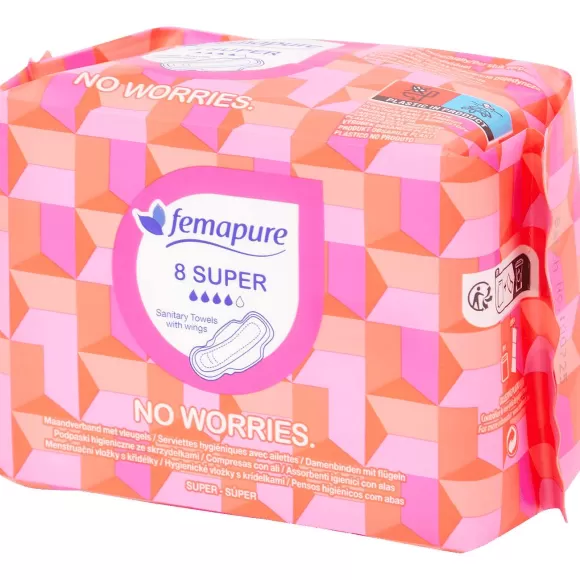 Palmolive Lichaamsverzorging>Femapure No Worries Maandverband Super