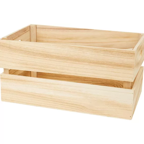 Merk Woonaccessoires>Houten Krat Groot