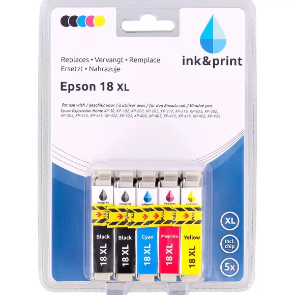 Office Essentials Bureau Accessoires>Ink & Print Inktcartridges Epson 18 Xl