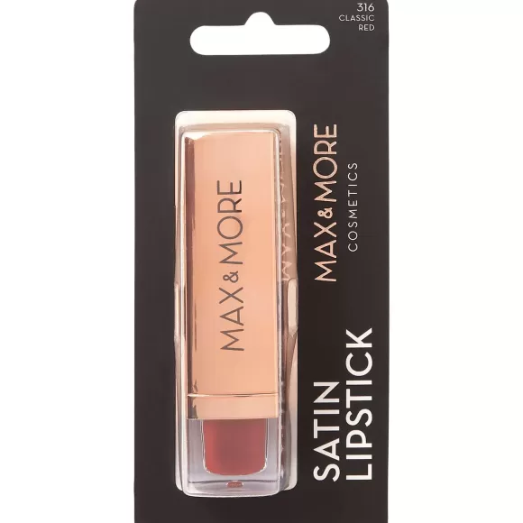 Max & More Make-Up> Satin Lippenstift Classic Red