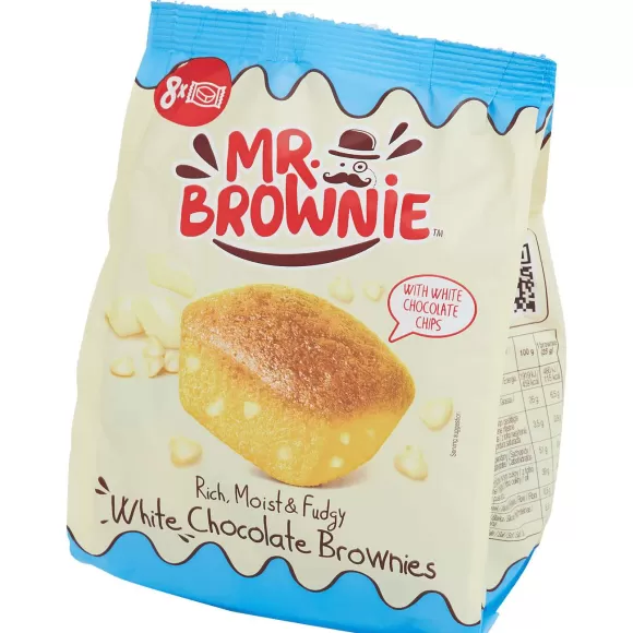 Patisserie Koek & Bakproducten>Mr. Brownie Witte Chocolade Brownies