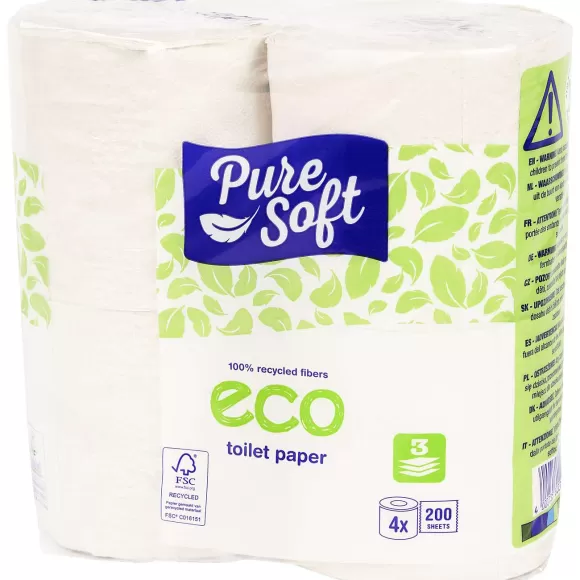 Pure Soft Toilet- & Keukenpapier> Eco Toiletpapier